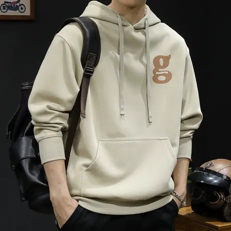 重磅连帽卫衣男2023新款潮牌秋冬款男士长袖外套秋季男款衣服百搭商品大图