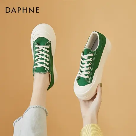 达芙妮小白鞋女夏季新款2021新款女鞋百搭板鞋ins个性潮流小清新商品大图