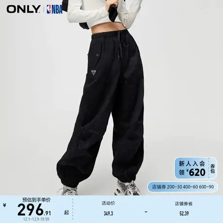 ONLY奥莱NBA联名款高腰直筒工装裤休闲裤女商品大图