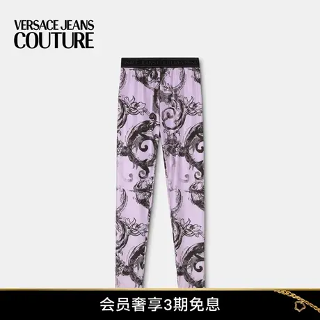 【季末优惠】VERSACE JEANS COUTURE Watercolour Couture紧身裤商品大图