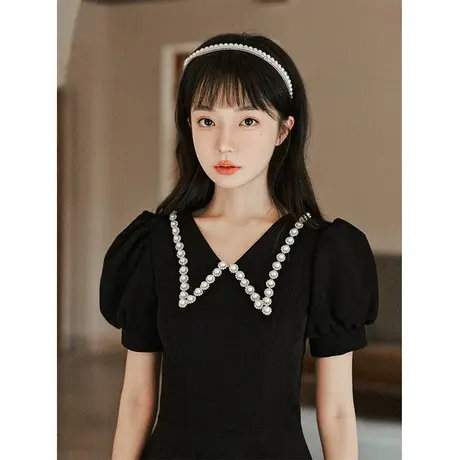 黑色小晚礼服裙轻奢小众高端生日party甜辣连衣裙气质平时可穿夏图片