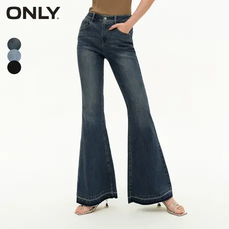 ONLY奥莱春季新款时尚潮流高腰显瘦喇叭裤牛仔裤女商品大图