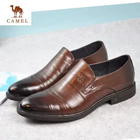 Camel/骆驼男鞋春季新品牛皮时尚舒适透气商务正装婚鞋A201005795商品大图