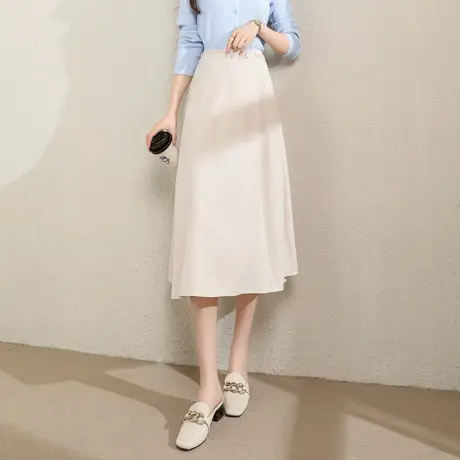 时尚气质显瘦半身裙2023年春季新款女士简约高腰显瘦通勤西装裙子图片