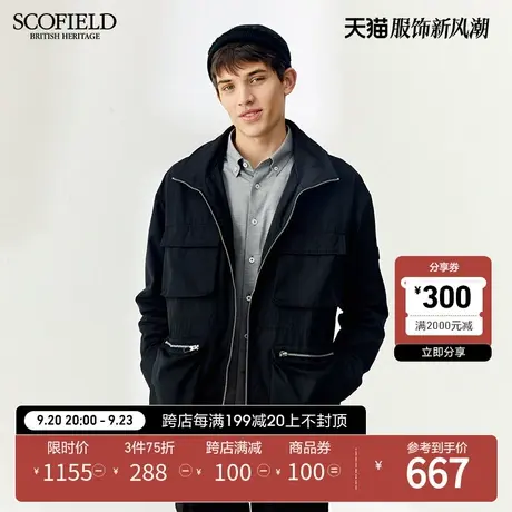 SCOFIELD春秋季新款休闲夹克男时尚工装风宽松上衣潮流男士外套商品大图
