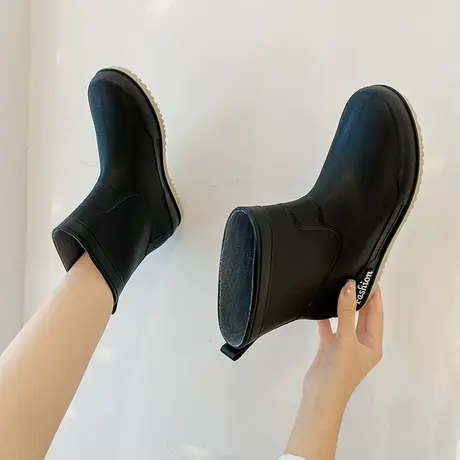 成人雨鞋女时尚款外穿雨靴胶鞋防滑中筒水鞋防水防滑2023新款塑料商品大图