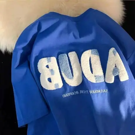 chic港味短袖t恤女2022早春宽松韩版半袖设计感小众ins超火上衣服图片