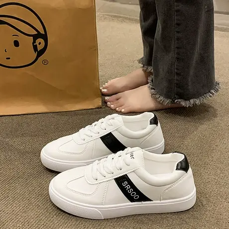 网红爆款小白鞋女2023新款春秋轻便女款板鞋休闲百搭平底运动女鞋商品大图
