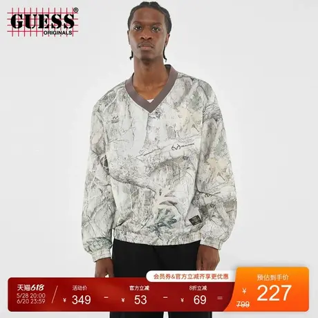 GUESSOriginals   男士树木树叶创意T恤-M4YL00WGDZ0商品大图