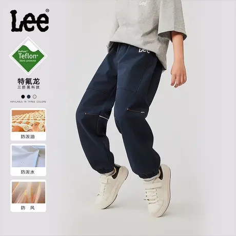 Lee运动裤子秋季2025新款男孩女孩百搭休闲卫裤儿童装秋装长裤图片