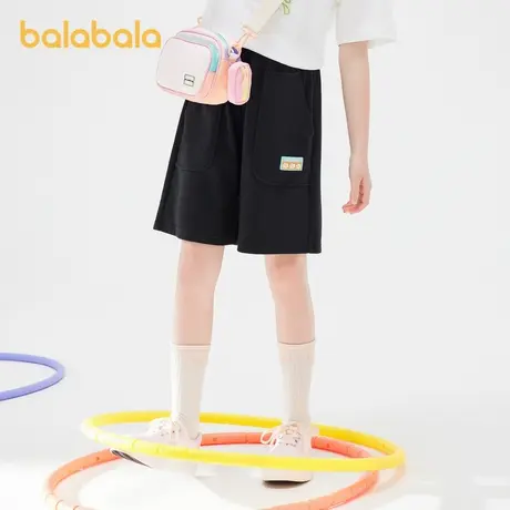 巴拉巴拉童装女童2024新款裤子夏款儿童短裤中大童五分速干运动裤图片