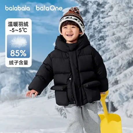 巴拉巴拉balaOne童装儿童羽绒服宝宝女童男童2025冬季厚保暖外套商品大图