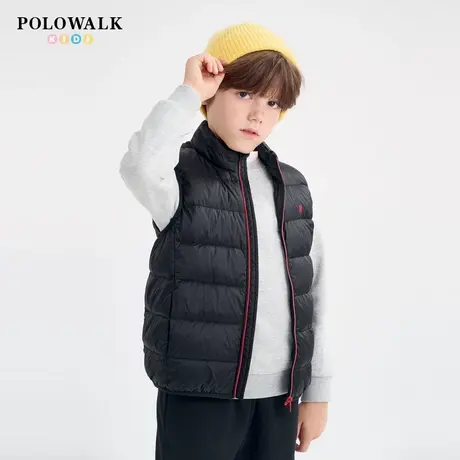 POLOWALK童装儿童羽绒马甲背心冬季新款男女童亲子装轻薄时尚马夹商品大图
