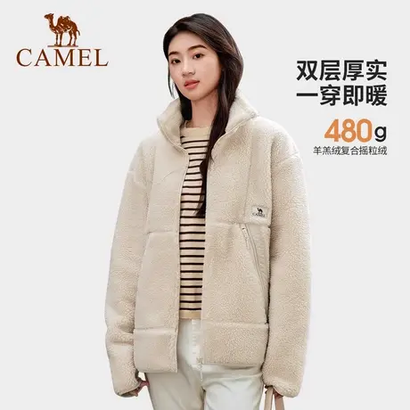 【非卖品】女装毛绒外套秋冬新款加厚双面保暖摇粒绒羊羔绒外套女商品大图