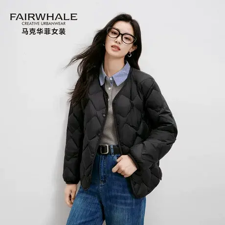马克华菲轻薄羽绒服女短款2025新款秋冬时尚百搭羽绒内胆保暖外套商品大图