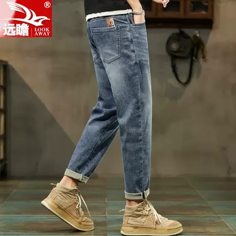男士牛仔裤夏季薄款2023新款宽松男裤潮牌百搭春秋休闲长裤子男款商品大图