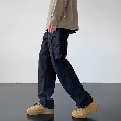 日系复古cityboy冲锋裤男夏季薄款户外休闲裤运动直筒工装长裤子商品大图