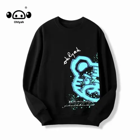 2022网红炸街无帽卫衣女大码胖mm200斤纯棉宽松春秋薄款情侣上衣商品大图