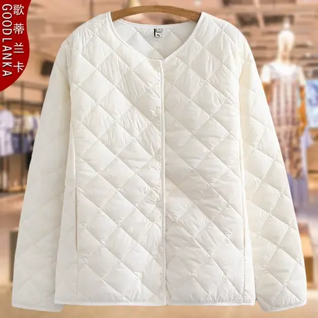 加肥加大女棉衣胖妹妹冬季短款棉服宽松显瘦轻薄大码棉衣女200斤图片