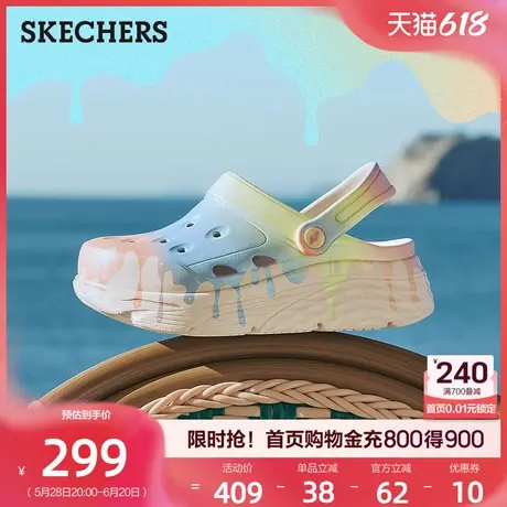 Skechers斯凯奇泡泡鞋EVA洞洞鞋时尚潮流沙滩鞋轻便舒适女鞋夏季商品大图