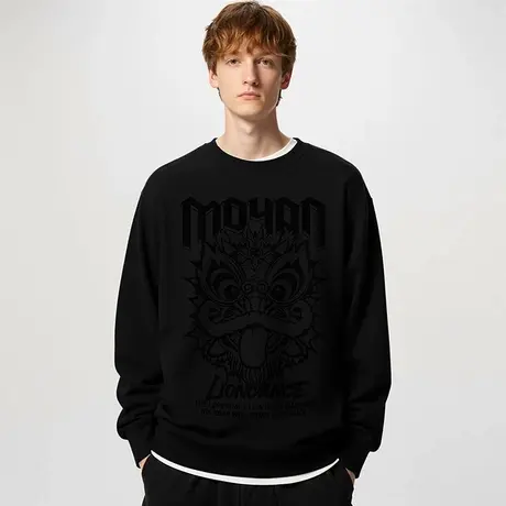 新春卫衣醒狮本命年蛇年加绒红色圆领秋冬款过年新年衣服卫衣外套图片