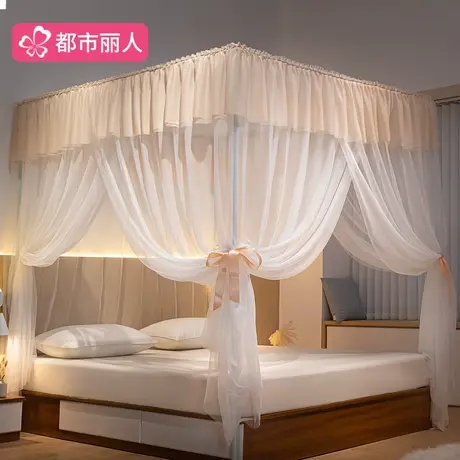 蚊帐家用2025新款防摔落地卧室公主风蒙古包高级感免安装加粗支架商品大图