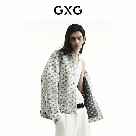 GXG男装 轻生活系列渐变牛仔夹克外套 2023年春季新品商品大图