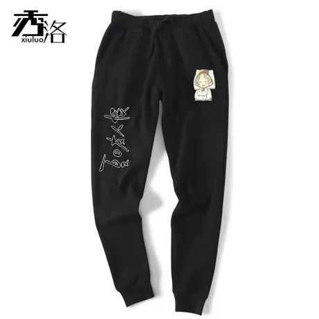 秀洛夏目友人帐动漫周边猫咪老师运动裤加绒卫裤男休闲宽松小脚裤商品大图