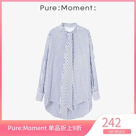 Pure:❄Moment衬衫年领结通勤上衣女图片
