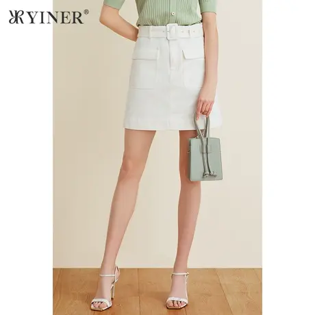 YINER音儿女装夏季修身A字短款半身裙图片