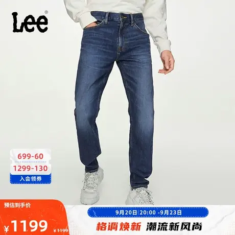 Lee商场同款23秋冬新品中蓝色731舒适锥形男牛仔裤潮LMB1007313XA商品大图