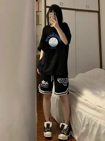 仿棉短袖t恤2023新款夏季欧货小众设计感时尚漂亮女装洋气上衣服商品大图