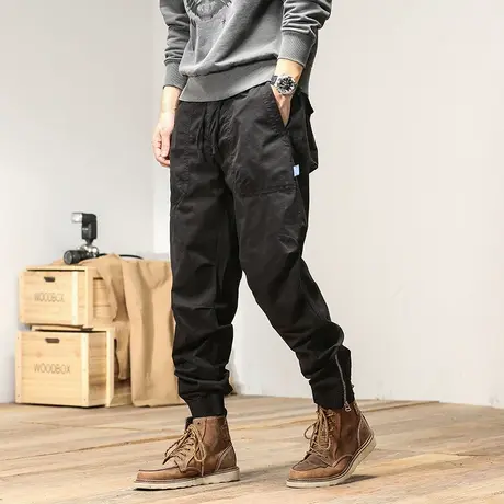 夏季时尚工装裤百搭裤子男款男士裤子夏季薄款潮流裤子夏季长裤商品大图