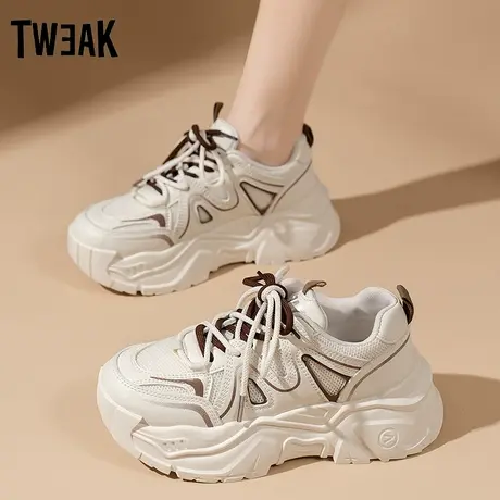 TWEAK老爹鞋女显脚小个子软底厚底女鞋2023新款秋冬款运动跑步鞋商品大图