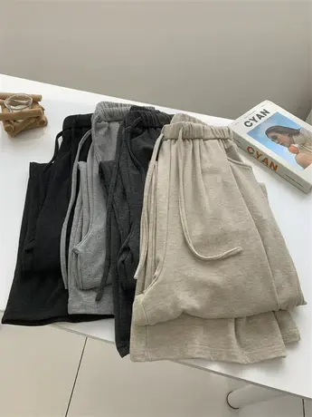 显瘦高腰秋冬款糯米裤抖抖裤2023新韩版纯色百搭垂感拖地阔腿长裤图片