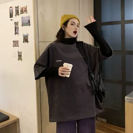 2023年新款春夏季情侣女装别致小众设计感潮ins上衣服正肩短袖t恤图片