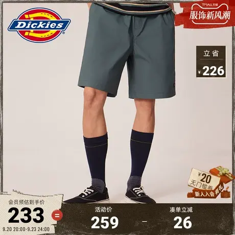 Dickies商场同款 23新品工装灵感春夏新款松紧腰头休闲短裤商品大图