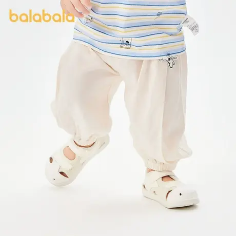 巴拉巴拉婴儿防蚊裤男童宝宝透气休闲裤儿童裤子2024夏装新款童装图片