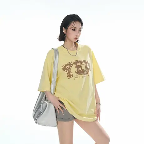 2025夏季新款创意印花短袖T恤男女同款潮酷街头风宽松半袖上衣商品大图