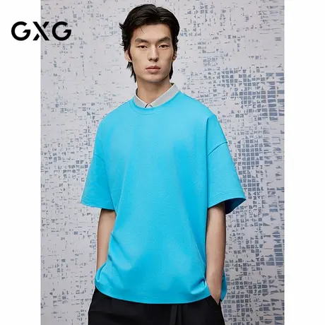 GXG男装 圆领T恤速干短袖针织 2025年夏季新品G25X442071商品大图