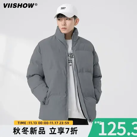 VIISHOW羽绒棉服男款冬季2023新款爆款户外保暖加厚防寒男士外套商品大图
