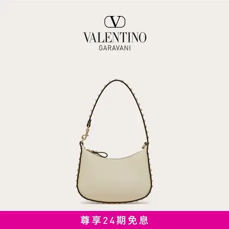 【24期免息】华伦天奴女士 ROCKSTUD 粒面小牛皮迷你HOBO手袋商品大图