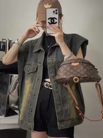 牛仔马甲上衣女美式复古初秋季新款高级感外搭气质宽松马甲女潮款图片