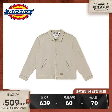 Dickies 春夏工装 翻领休闲夹克外套 上衣 男女情侣图片