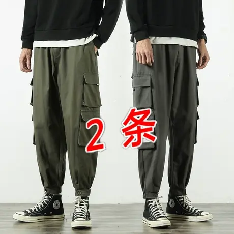 春季工作服焊工裤子男耐磨耐脏防烫宽松电焊休闲劳保裤子工人工地商品大图