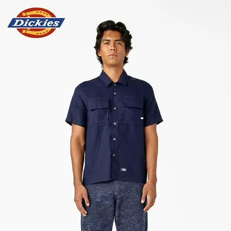 Dickies精英街潮系列 多口袋工装衬衫 亚麻材质图片