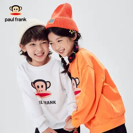 大嘴猴儿童男童卫衣2024春秋款新品女童中大童宽松圆领套头上衣潮商品大图