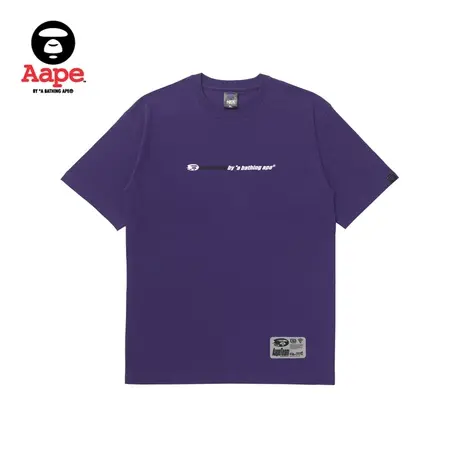 Aape旗舰店男装春夏字母猿颜迷彩印花潮流短袖T恤1285XXK图片