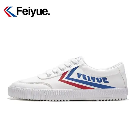 feiyue/飞跃简约小白鞋女秋季低帮百搭板鞋学生舒适透气休闲鞋123商品大图