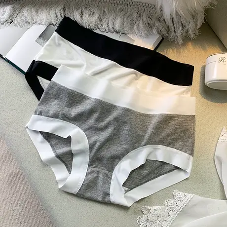莫代尔大码内裤女夏季薄款棉质底裆性感运动无痕中腰透气三角短裤商品大图